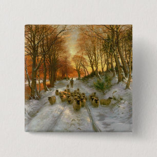 Chapa Cuadrada Brillante con toques de horas nocturnas