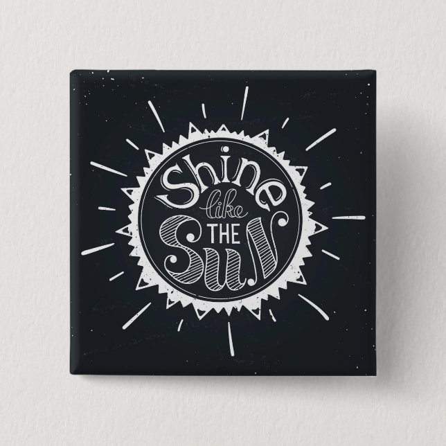 Chapa Cuadrada Brillo como The Sun (Anverso)
