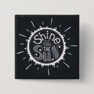 Chapa Cuadrada Brillo como The Sun