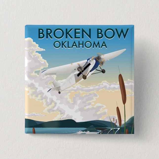 Chapa Cuadrada Broken Bow Oklahoma (Anverso)