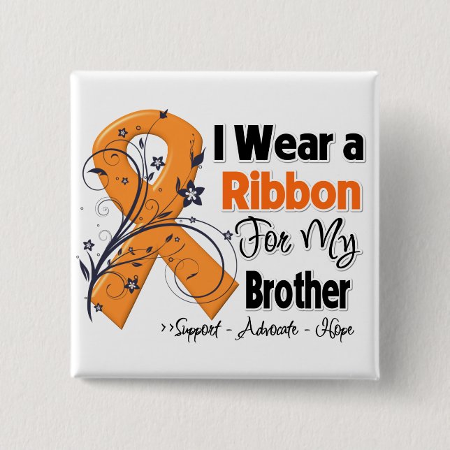 Chapa Cuadrada Brother - Leukemia Ribbon (Anverso)
