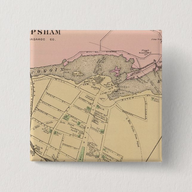 Chapa Cuadrada Brunswick, Topsham (Anverso)