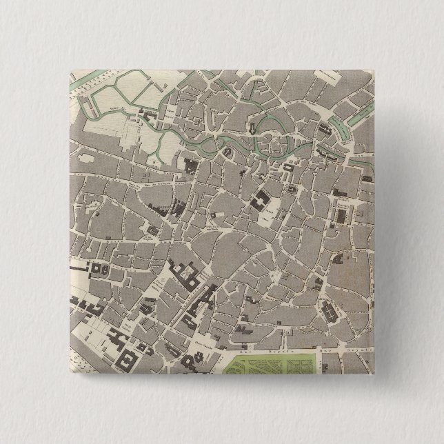 Chapa Cuadrada Bruselas Bruxelles (Anverso)