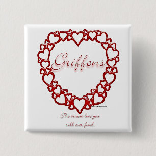 Chapa Cuadrada Bruselas Griffon True Love