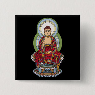 Chapa Cuadrada Buda Abhaya Mudra