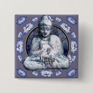 Chapa Cuadrada Buddha Breathe