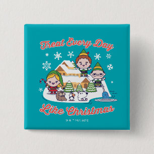 Chapa Cuadrada Buddy the Elf Chibi Graphic