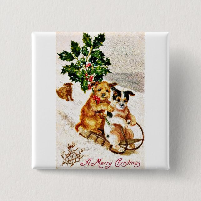 Chapa Cuadrada Buen viejo navidad (Anverso)