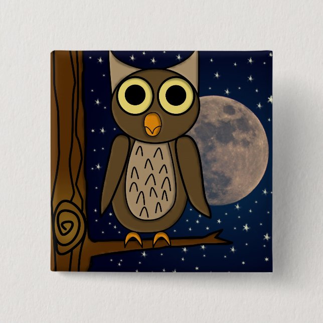 Chapa Cuadrada búho (Anverso)