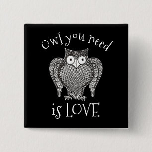 Chapa Cuadrada Búho que necesitas