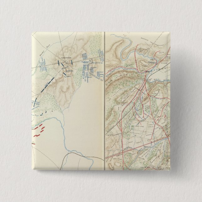 Chapa Cuadrada Bull Run, Manassas (Anverso)