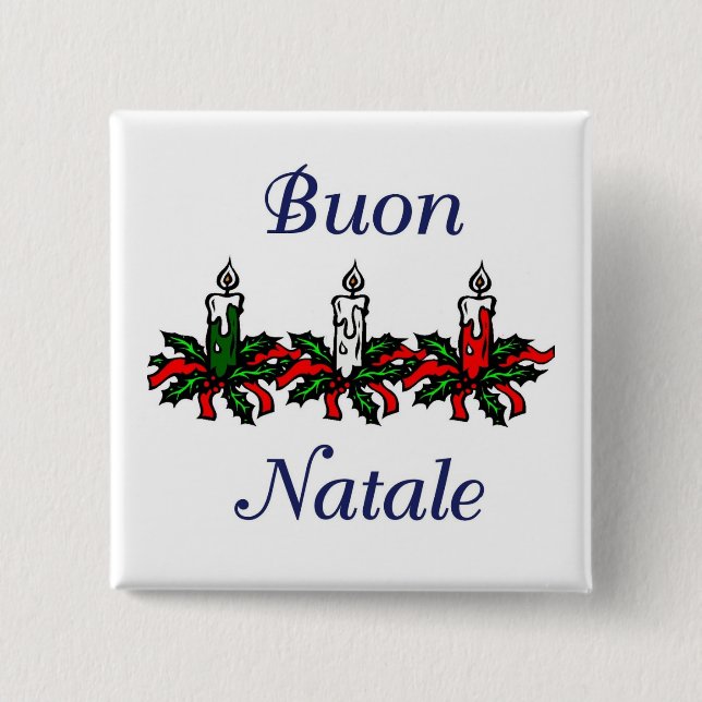 Chapa Cuadrada Buon Natale (Anverso)