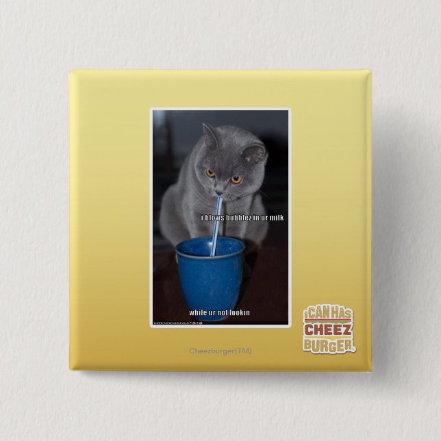 Chapa Cuadrada Burbujas de los soplos en leche del ur (Anverso)