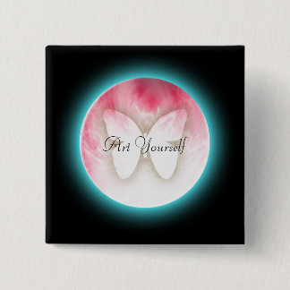 Chapa Cuadrada Burbujas de mariposa