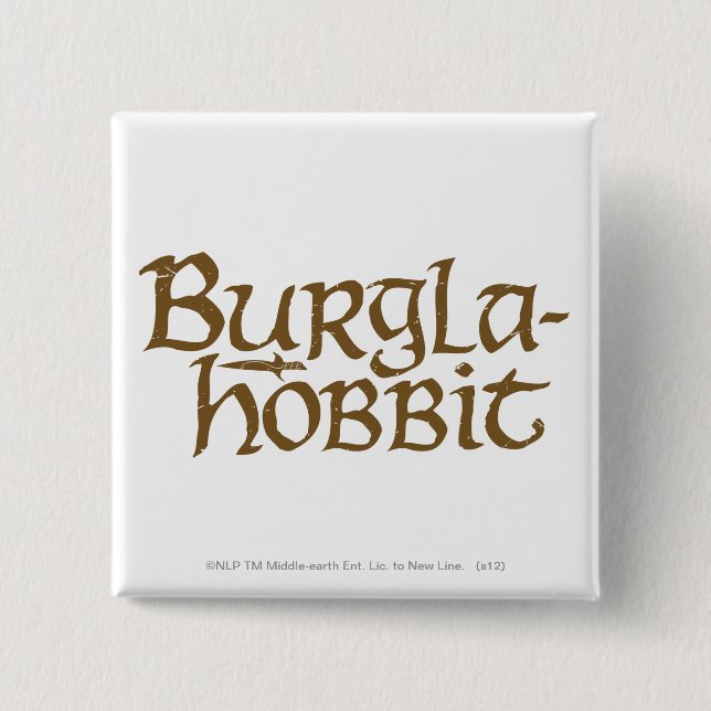 Chapa Cuadrada Burgla Hobbit (Anverso)