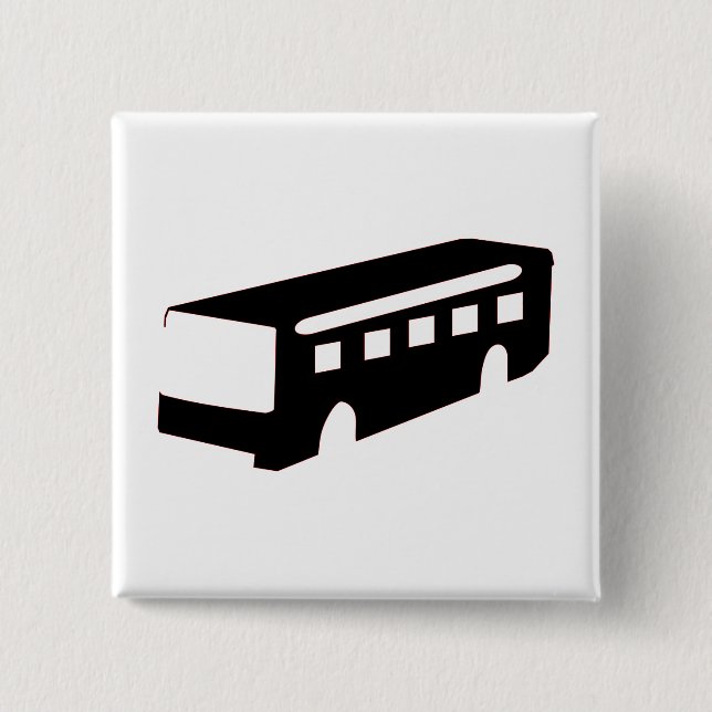 Chapa Cuadrada Bus Silhouette (Anverso)