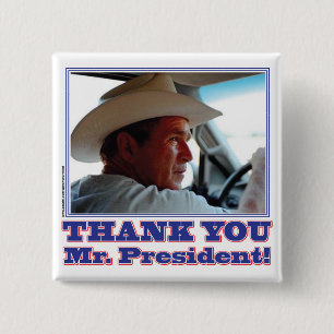 Chapa Cuadrada Bush-Gracias-You