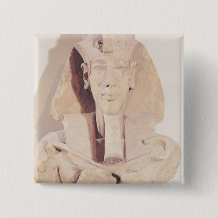 Chapa Cuadrada Busto de Amenophis IV del templo de Amun