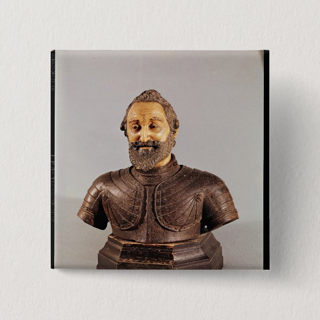 Chapa Cuadrada Busto de Enrique IV (Anverso)