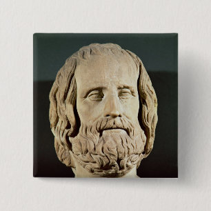 Chapa Cuadrada Busto de Eurípides