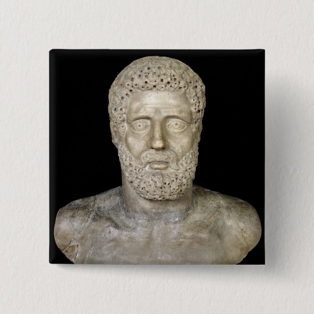 Chapa Cuadrada Busto de Hércules (Anverso)