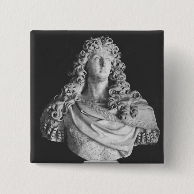 Chapa Cuadrada Busto de Louis XIV c.1678-81 (Anverso)