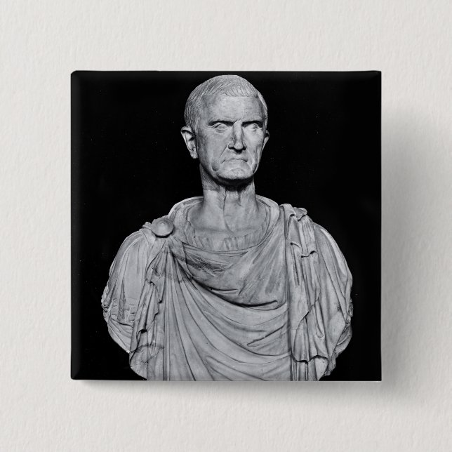 Chapa Cuadrada Busto de Marco Licinius Crassus (Anverso)