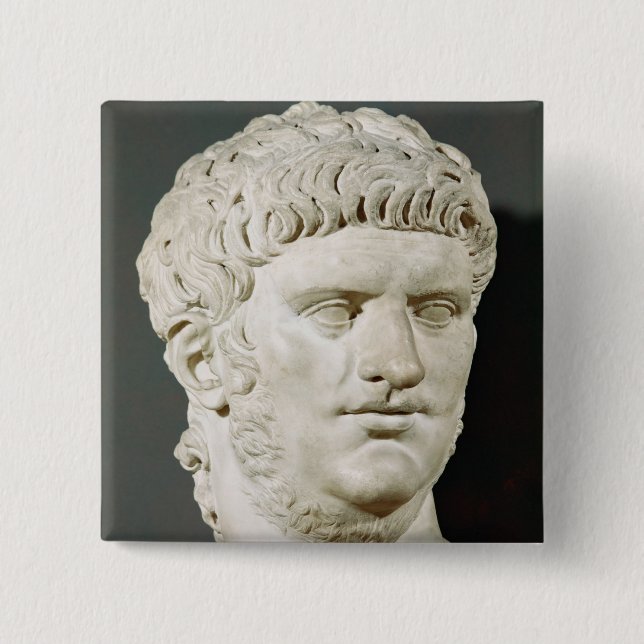 Chapa Cuadrada Busto de Nero (Anverso)