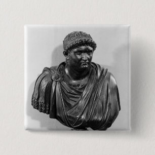 Chapa Cuadrada Busto de Nero, copia de una original