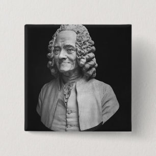 Chapa Cuadrada Busto de Voltaire