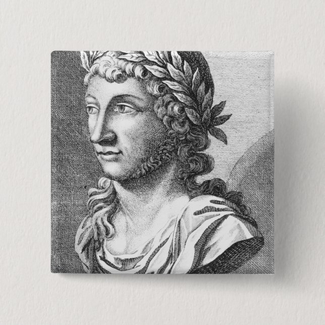 Chapa Cuadrada Busto de Xenophanes (Anverso)