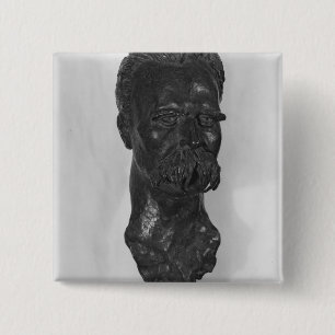 Chapa Cuadrada Busto del alemán de Friedrich Nietzsche