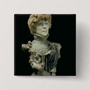 Chapa Cuadrada Busto del retrato de Sarah Bernhardt (1844-1923)