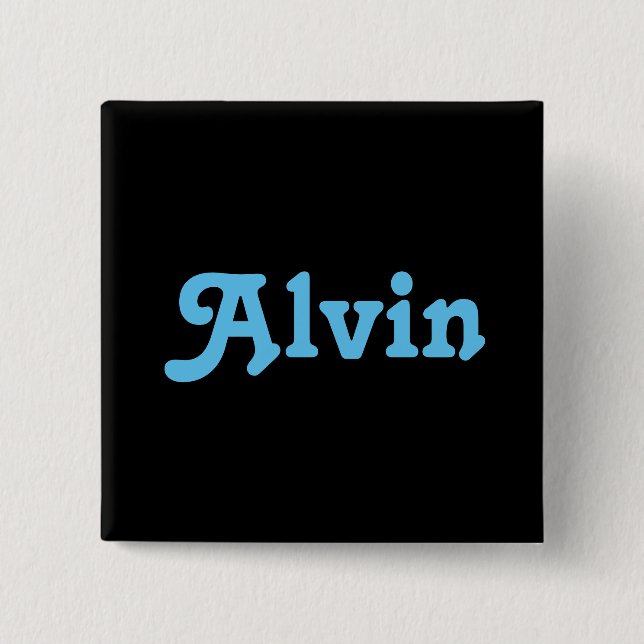 Chapa Cuadrada Button Alvin (Anverso)