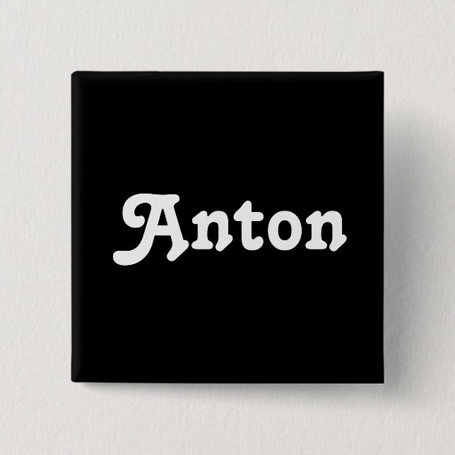 Chapa Cuadrada Button Anton (Anverso)