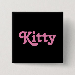 Chapa Cuadrada Button Kitty