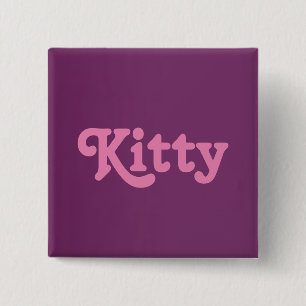 Chapa Cuadrada Button Kitty