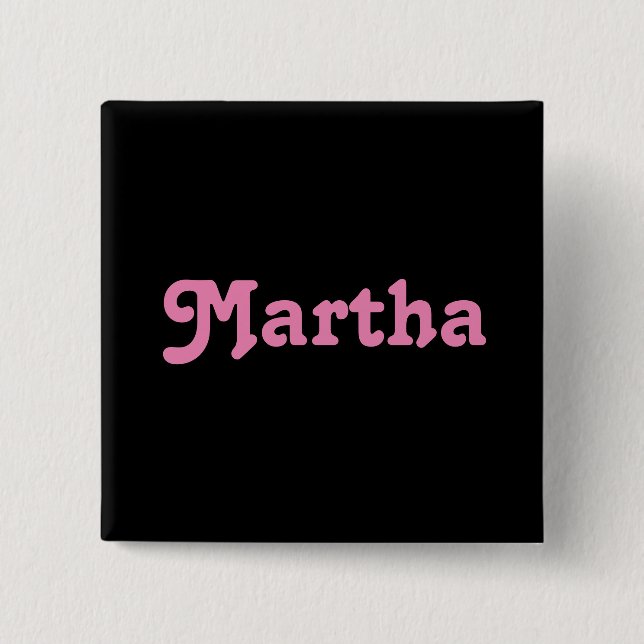 Chapa Cuadrada Button Martha (Anverso)