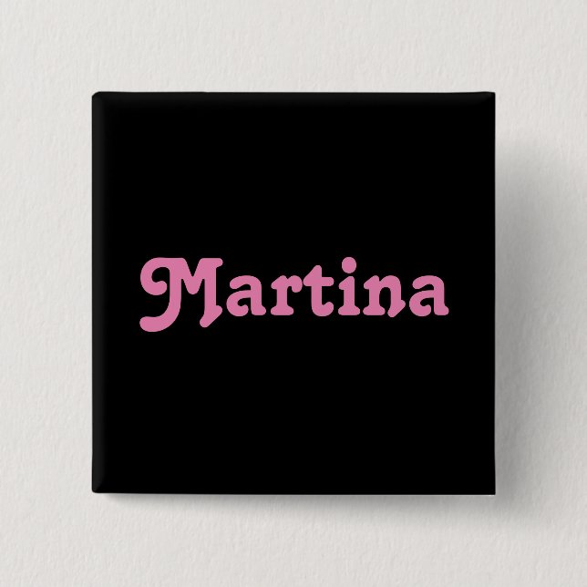 Chapa Cuadrada Button Martina (Anverso)