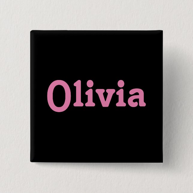 Chapa Cuadrada Button Olivia (Anverso)