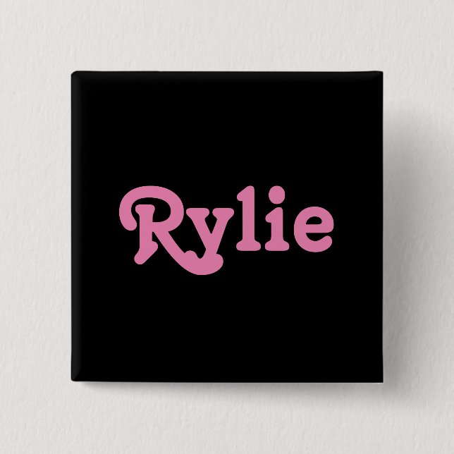 Chapa Cuadrada Button Rylie (Anverso)