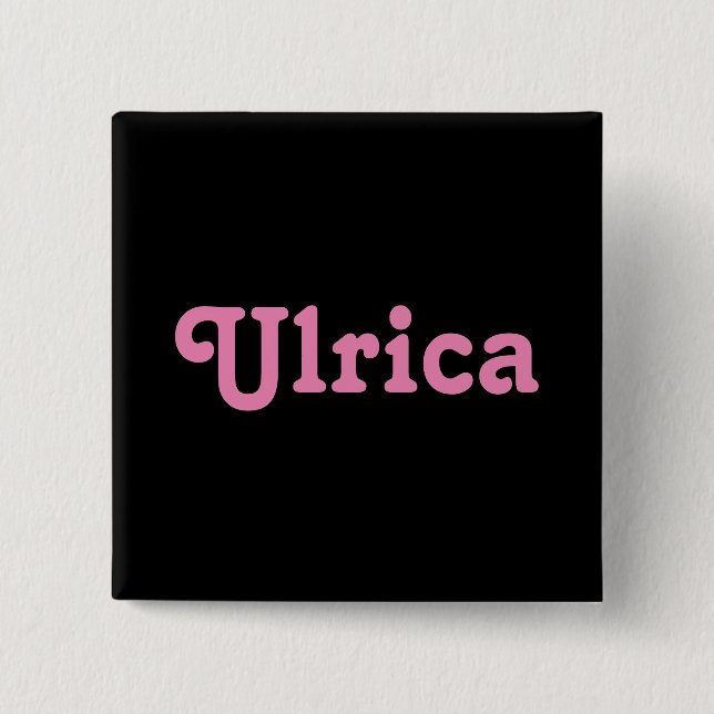 Chapa Cuadrada Button Ulrica (Anverso)