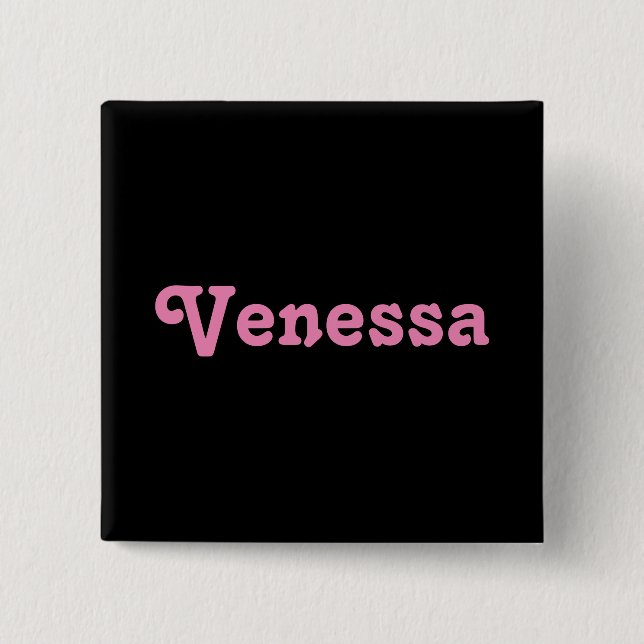 Chapa Cuadrada Button Venessa (Anverso)