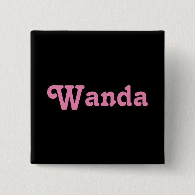 Chapa Cuadrada Button Wanda (Anverso)