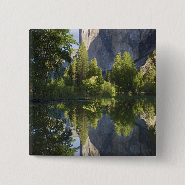 Chapa Cuadrada CA, Parque Nacional Yosemite, El Capitán reflejado (Anverso)