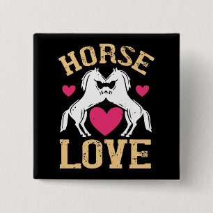 Chapa Cuadrada Caballo - Amor a caballo
