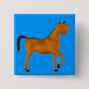 Chapa Cuadrada Caballo de Halloween