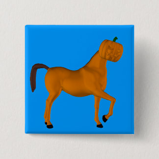 Chapa Cuadrada Caballo de Halloween