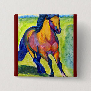 Chapa Cuadrada Caballo del arte