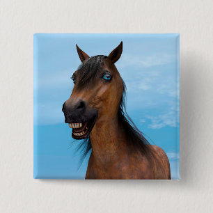 Chapa Cuadrada Caballo Feliz